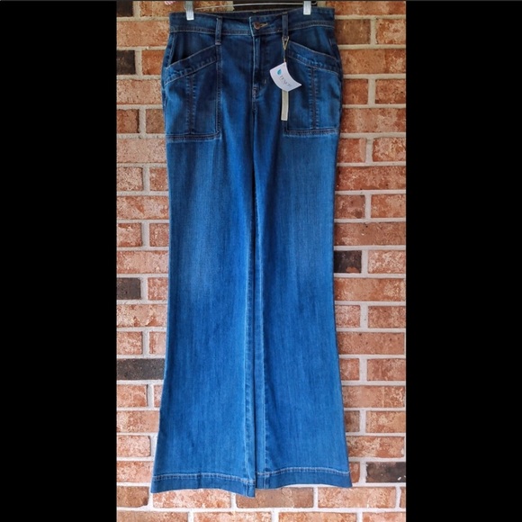 NWT Level 99 High Rise Evelyn Wide Leg Jean 27 in. - Picture 2 of 5